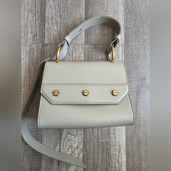 KEITH &CHARLES NUDE structured Mini Satchel Crossbody Bag Alaia Quiet Luxury Y2K - Picture 14 of 16